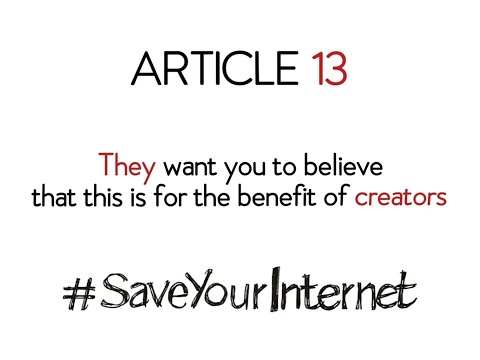 #SaveYourInternet - #DeleteArt13: Big Businesses Fighting Each Other to the Detriment of Freedom